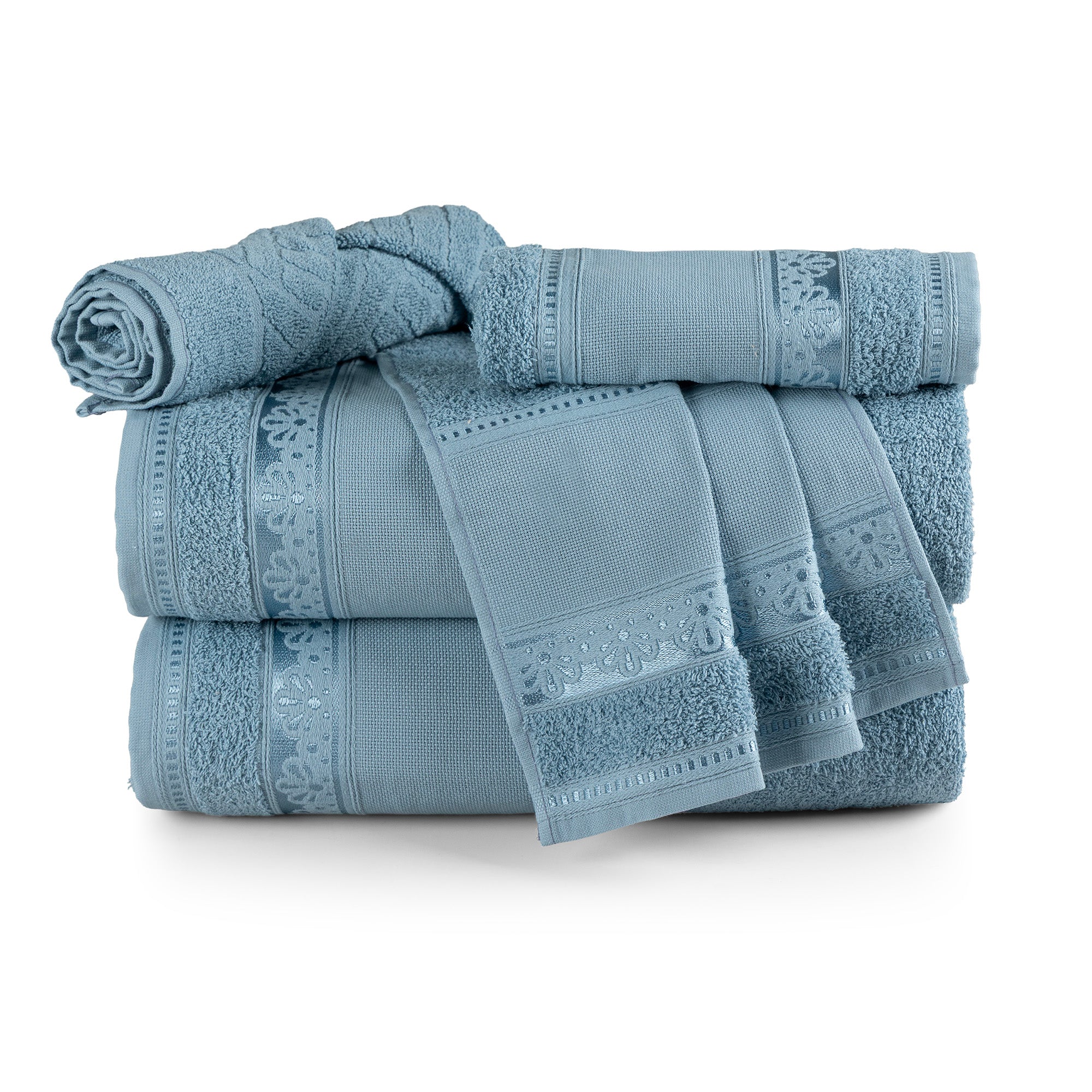 5-Piece Cotton Towel Set Atelier – Embroidery Ready Bath, Hand & Bath Mat 400 GSM