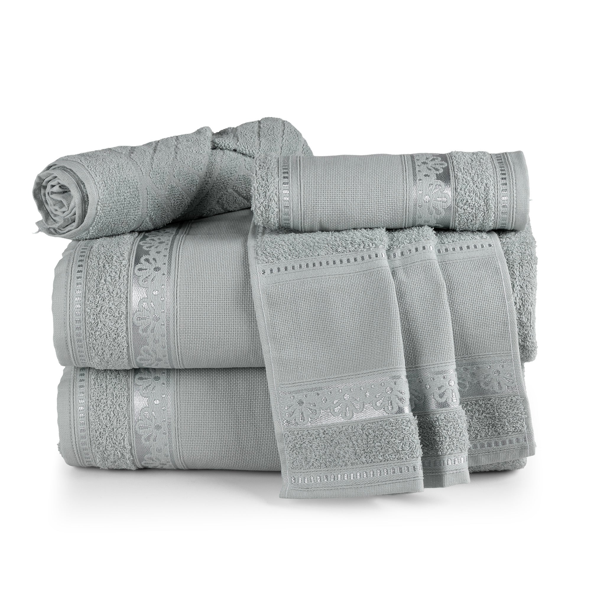 5-Piece Cotton Towel Set Atelier – Embroidery Ready Bath, Hand & Bath Mat 400 GSM
