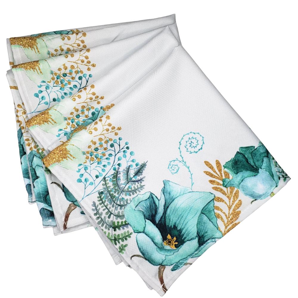 Charlo's Cloth Napkins Set of 4 Pure Beauty 16