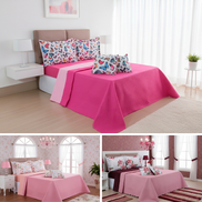 Queen Bedspread & Sheet Set 6 Pieces Provence 98.4 x 94.5 in – Elegant Complete Bedding
