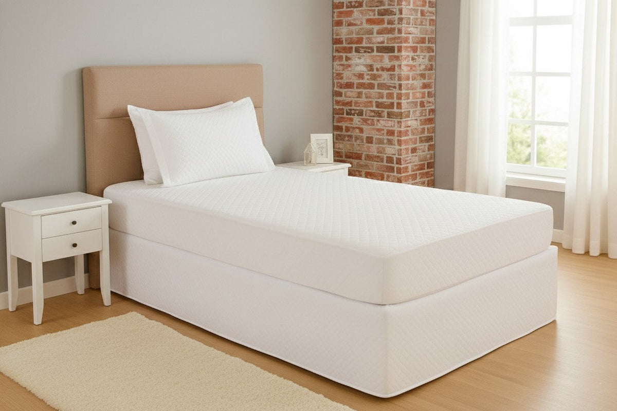 Capa Protetora de Colchão Impermeável Solteiro Matelado – Branco