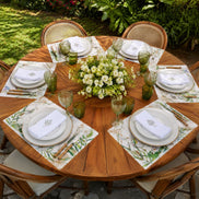 Charlo's Set of 4 Waterproof Rectangular Placemats hummingbird bird 17X13