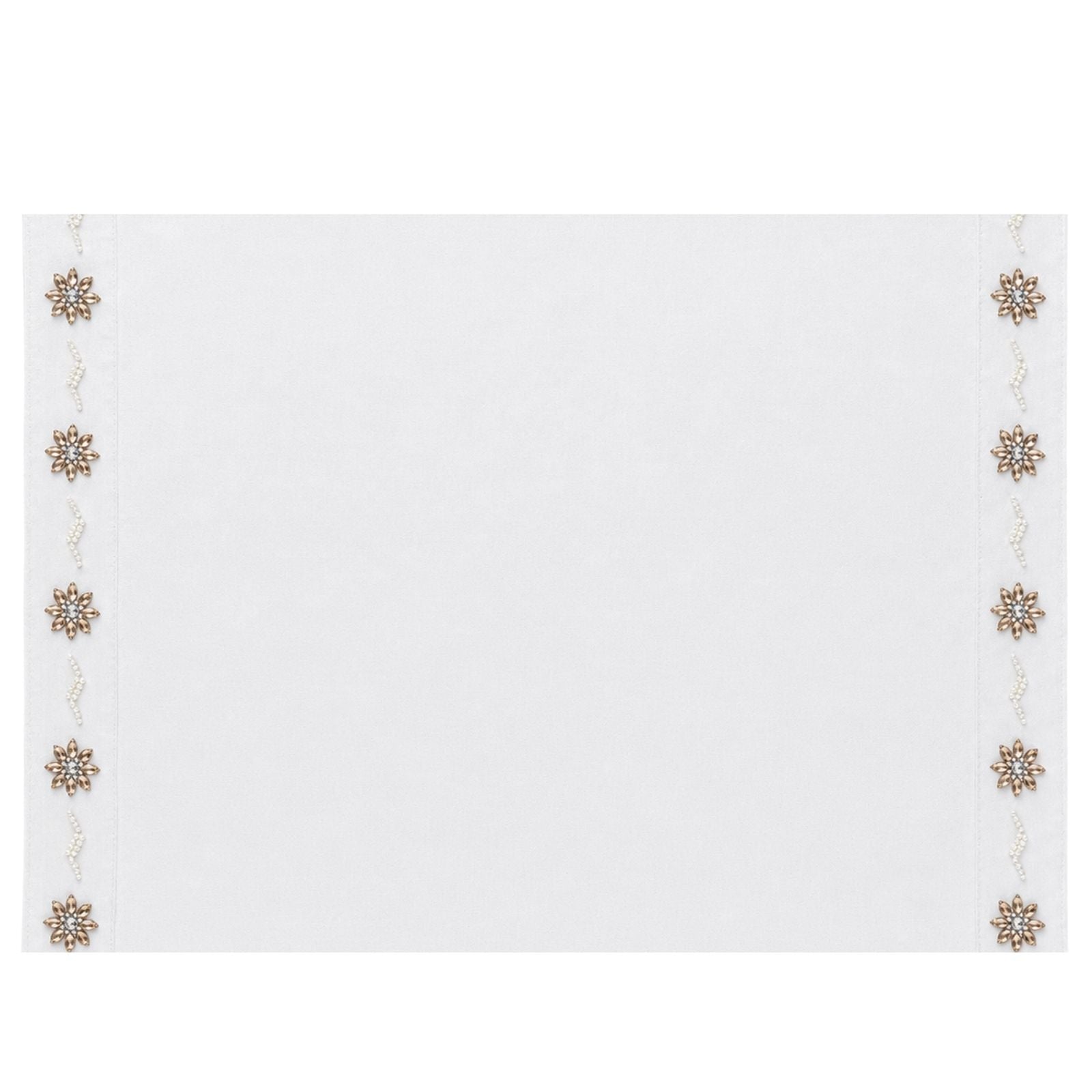 Charlo’s Set of 4 Rectangular Placemats Life White 18