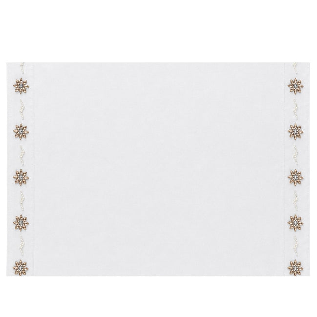 Charlo’s Set of 4 Rectangular Placemats Life White 18" x 12"