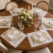 Charlo’s Set of 4 Rectangular Placemats Life White 18