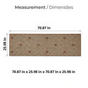 Sisal Lancer Non-Slip Runner Rug 70.87 x 25.98 in