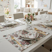 Charlo's Set of 4 Rectangular Placemats Mary Floral 18