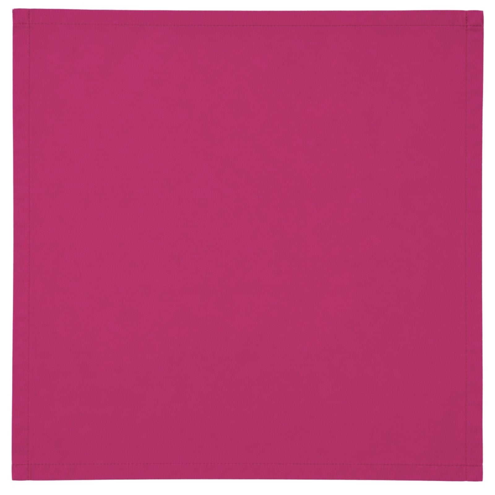 Charlo's Set of 4 Pink Fucsia 100% Cotton Solid Cloth Napkins 15