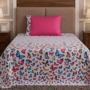 Maison Charlo Bel Single Bedspread Set – Butterfly Print – 2 Pieces
