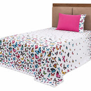 Maison Charlo Bel Single Bedspread Set – Butterfly Print – 2 Pieces