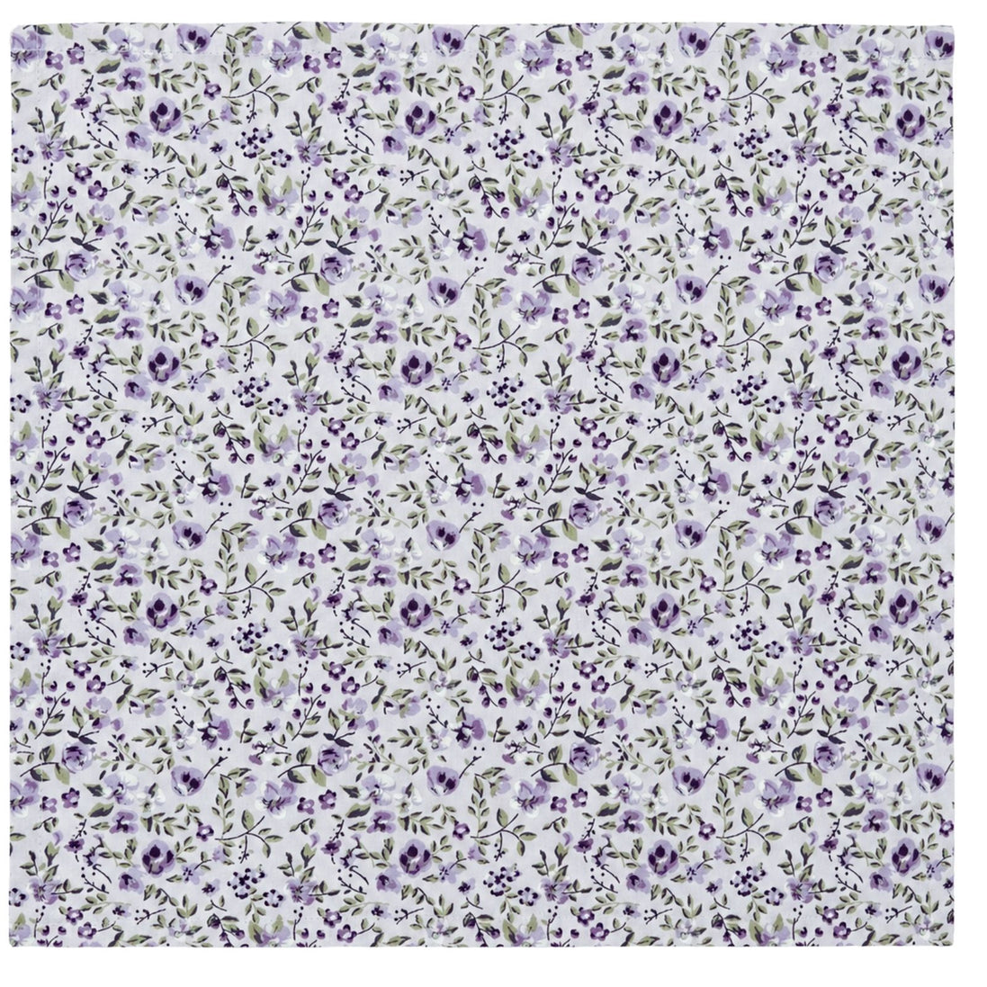 Charlo's Set of 4 Purple 100% Cotton Floral Cloth Napkins 15" by 15"
