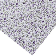 Charlo's Set of 4 Purple 100% Cotton Floral Cloth Napkins 15