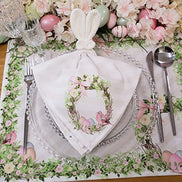 Set of 4 Waterproof Rectangular Placemats Easter 17