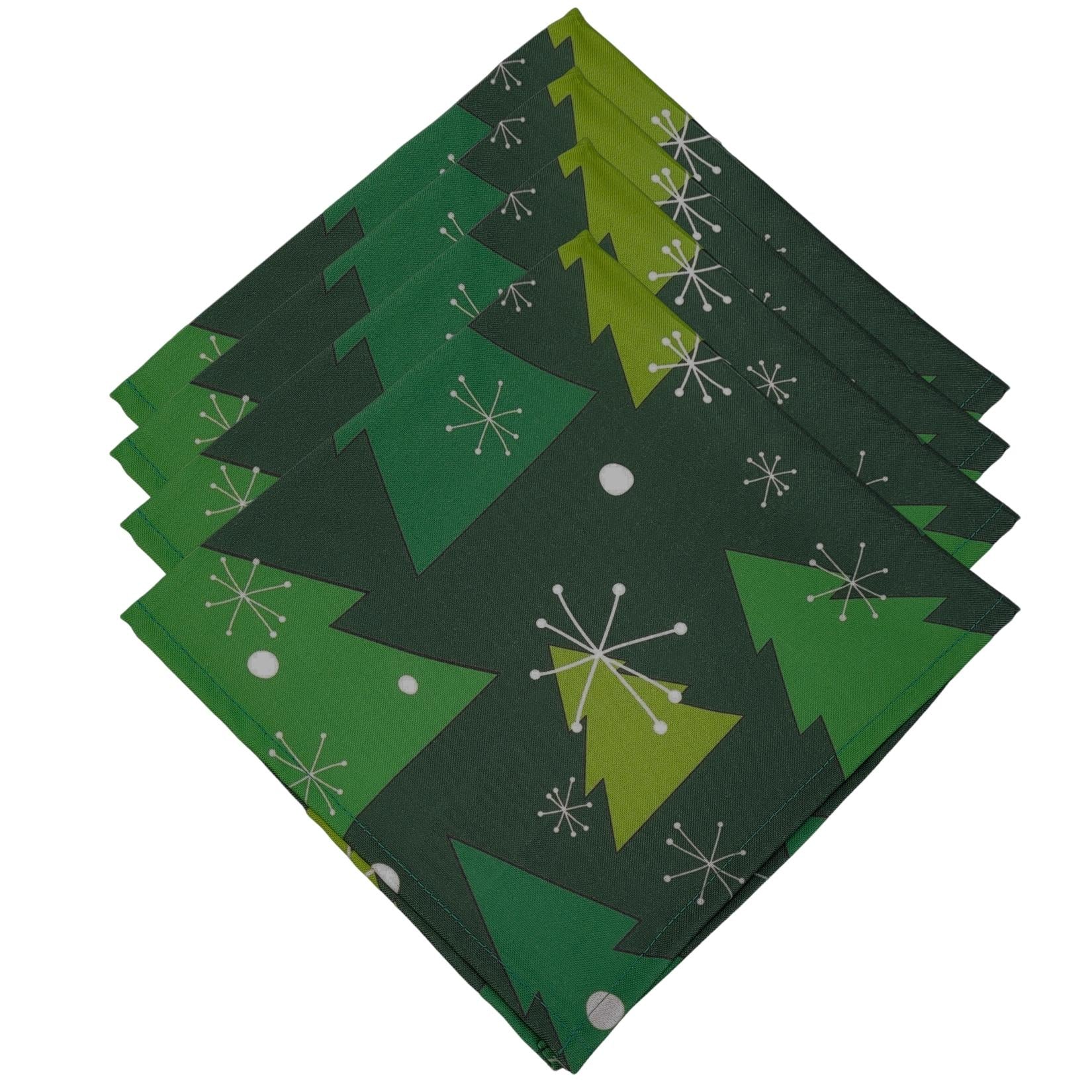 Charlo's Cloth Napkins Set of 4 Christmas Tree 16