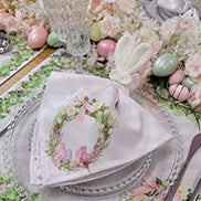 Set of 4 Waterproof Rectangular Placemats Easter 17