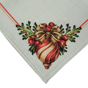Charlo's Cloth Napkins Set of 4 Christmas Wreath 16