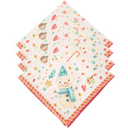 Charlo's Cloth Napkins Set of 4 Christmas Candy 16