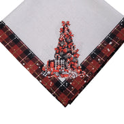 Charlo's Cloth Napkins Set of 4 Sleigh Santa Claus 16
