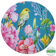 Set of 4 Round Placemats Covers Blue Bird Versailles 14 Dia inch