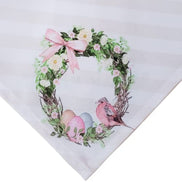 Charlo's Easter Synthetic Cloth Napkins Bird Bunny Rose Plaid Reusable  16