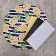 Charlo's Set of 4 Yellow 100% Cotton Solid Cloth Napkins 15