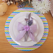 Charlo's Set of 4 Lilac 100% Cotton Solid Cloth Napkins 15