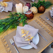 Charlo's Set of 4 Sustainable Rectangular Braided Jute Placemats 18