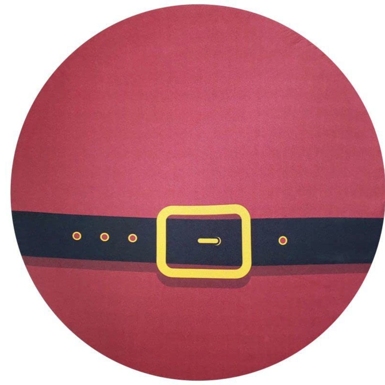 Set of 4 Round Placemats Covers Santa Claus Belt Cloth 14