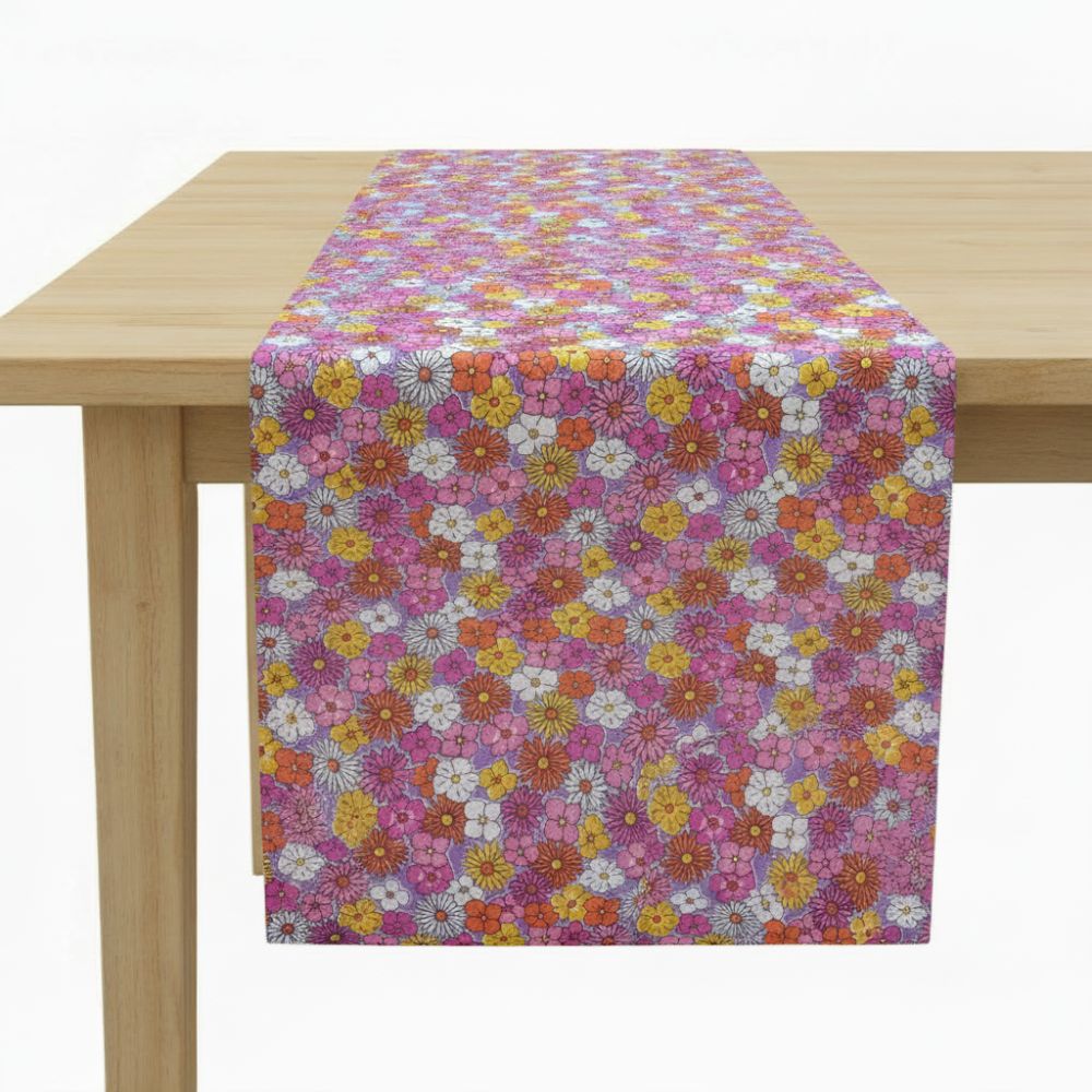 Charlo's Cotton Floral Table Runner by Brunet 18