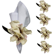 Maison Charlô | Astromelia Flower Napkin Rings for thanksgiving, events, party, wedding