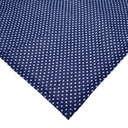 Charlo's Set of 4 Navy Blue Polka Dot 100% Cotton Cloth Napkins 15