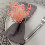 Set of 4 Rose Rustic Savanna Flower Napkin Rings