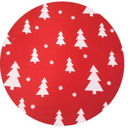 Set of 4 Round Placemats Covers Christmas Tree Cloth 14