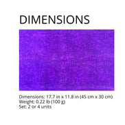 Charlo's Set of 4 Rectangular Placemats Magical Glow 18