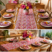Charlo's Cotton Floral Table Runner by Brunet 18