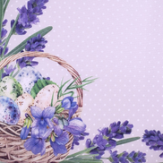Set of 4 Lavender Waterproof Rectangular Placemats Easter 17