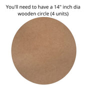 Set of 4 Round Placemats Covers Christmas Squirrel Cloth 14