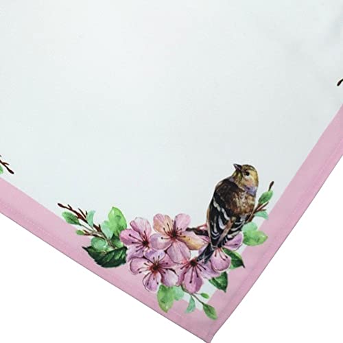Charlo's Cloth Napkins Set of 4 Delicate Bird  16