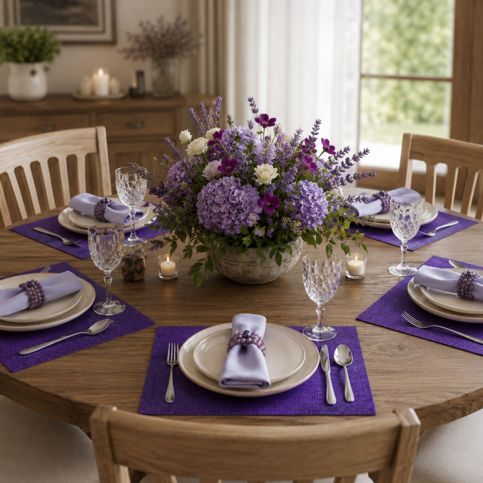 Charlo's Set of 4 Rectangular Placemats Night Granite 18