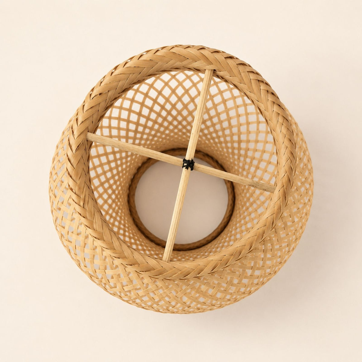 Brazilian Indigenous Art | Handwoven Natural Fiber Ceiling light