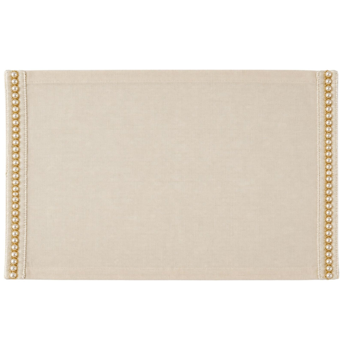 Charlo's Set of 4 Rectangular Placemats Delicate Pearls 18" x 12"