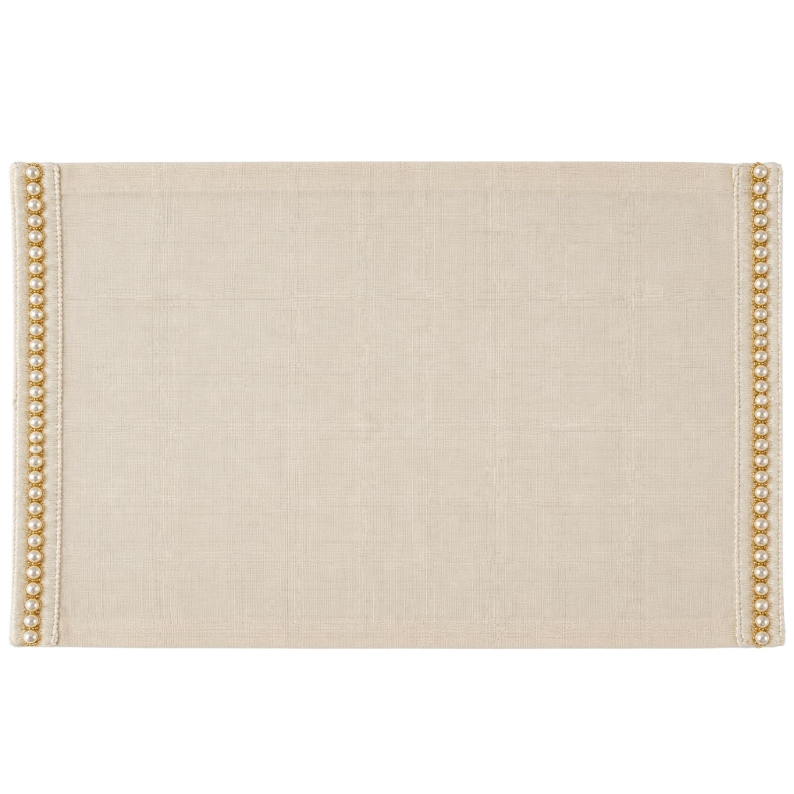 Charlo's Set of 4 Rectangular Placemats Delicate Pearls 18