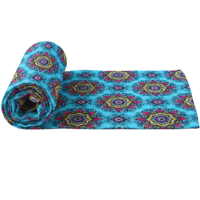Charlo's Cotton Mandala Table Runner Blue 18" x 59"