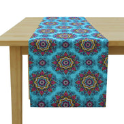 Charlo's Cotton Mandala Table Runner Blue 18