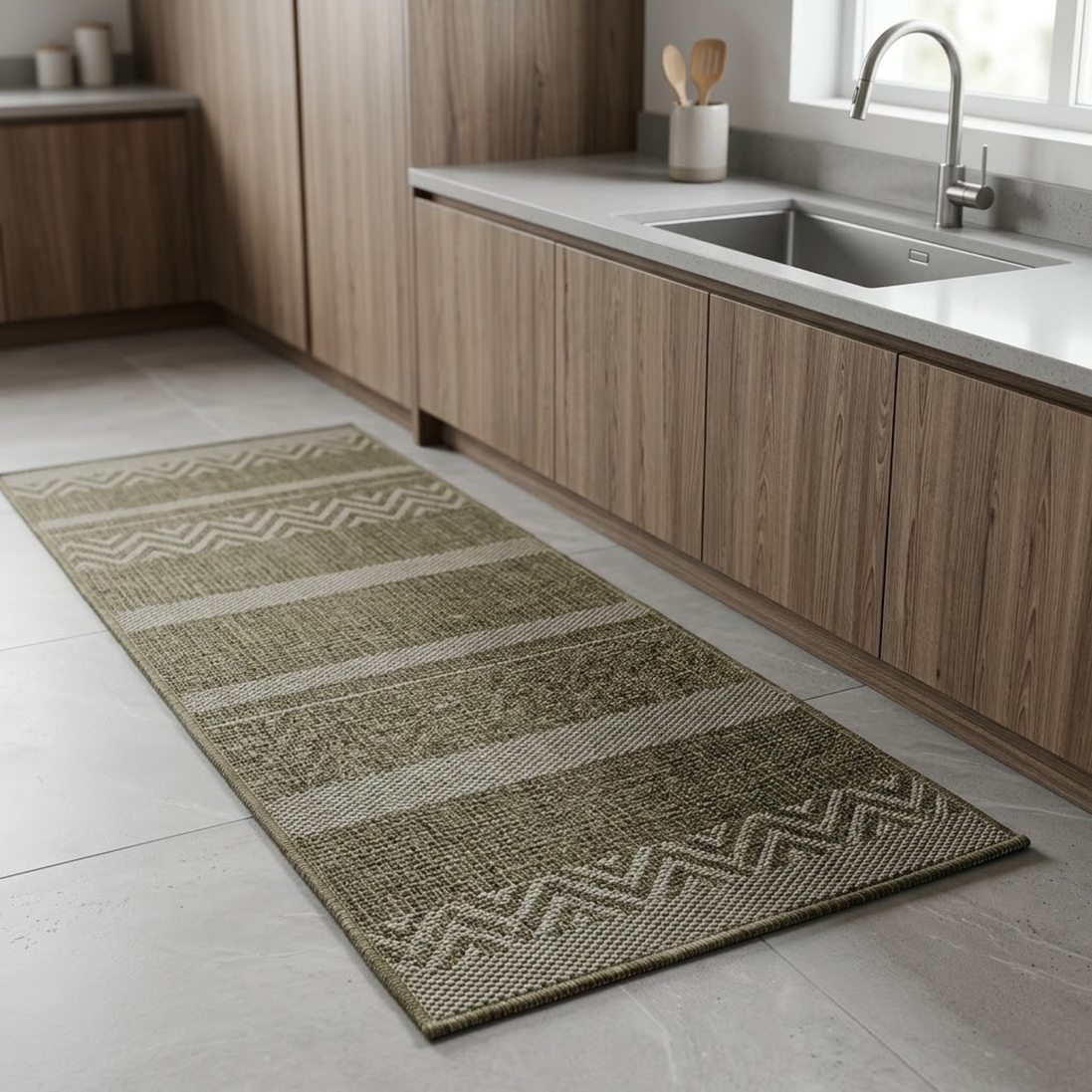 Sisal Lancer Non-Slip Runner Rug 94.49 x 25.98 in