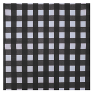 Charlo's Synthetic Cloth Napkins Set of 4 Plaid Black 16
