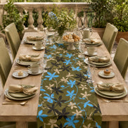 Charlo's Cotton Table Runner Savanna Green  18