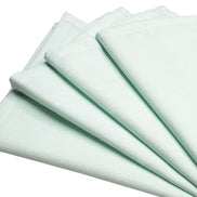Charlo's Set of 4 Water Green 100% Cotton Solid Cloth Napkins 15