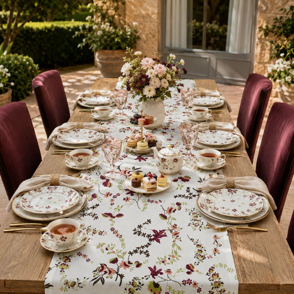 Charlo's Table Runner Marais Beige Bordo  18