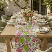 Charlo's Cotton Table Runner Floral Garden 18